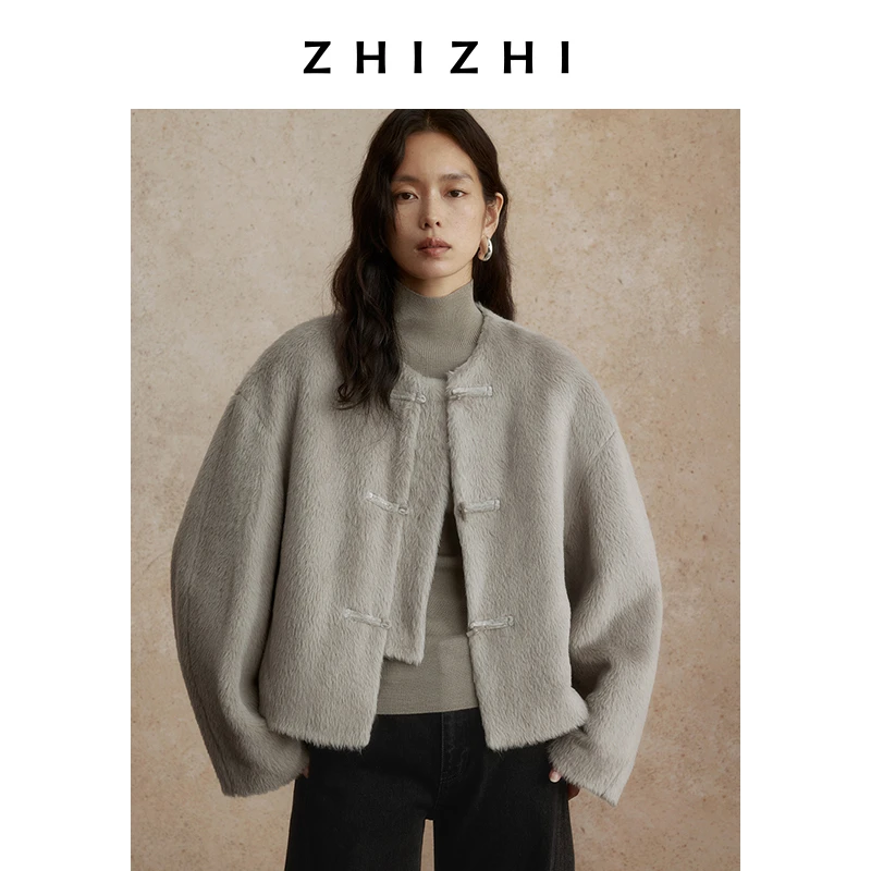 【橱窗】致知 西河 中式休闲保暖外套女2024冬季气质短款