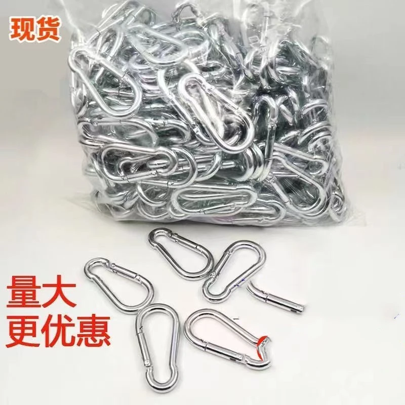 特价批发保险钩保险扣安全扣铁镀锌弹簧扣狗链扣雨篷布扣铁链挂扣