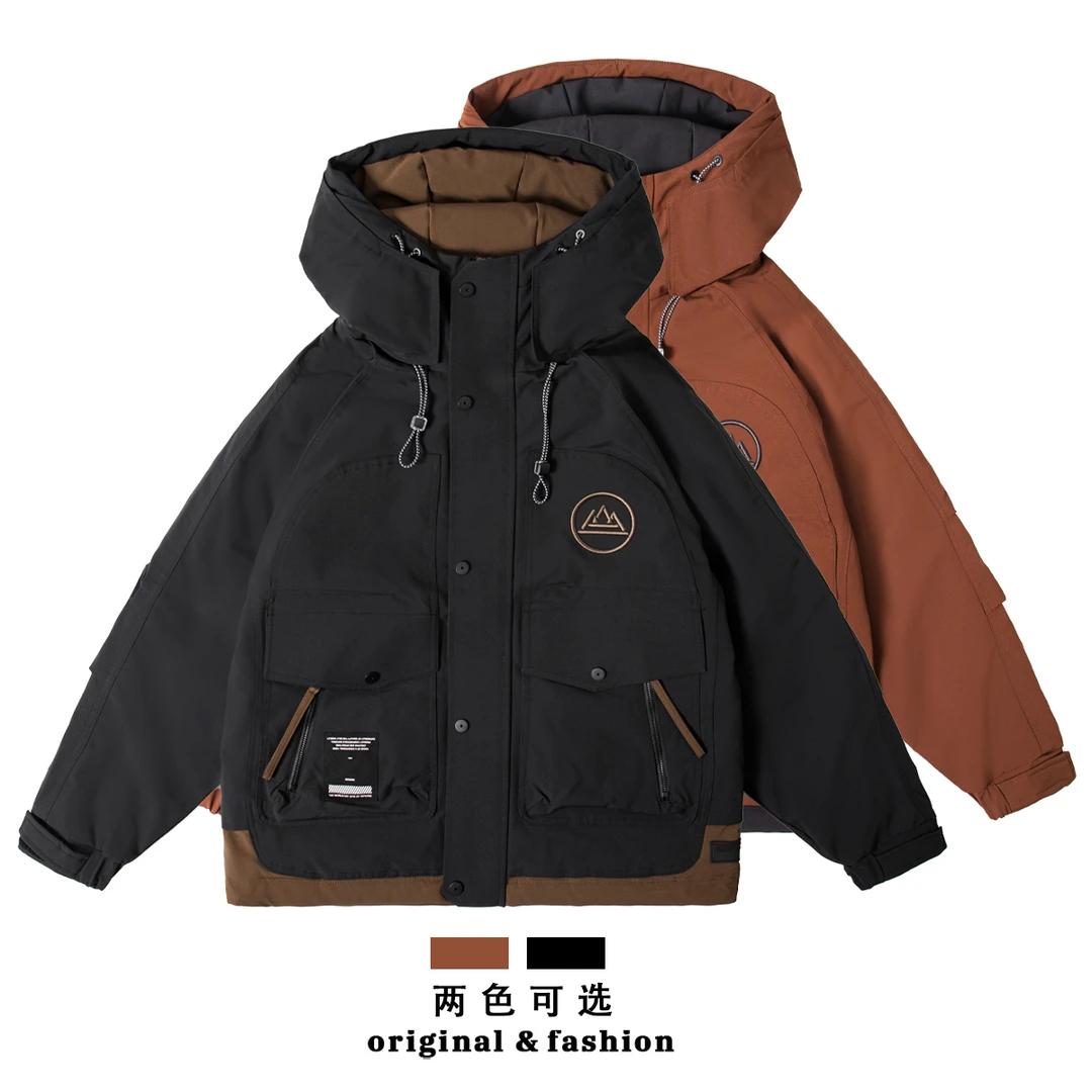 【康哥专属】90白鸭绒羽绒服工装户外运动休闲保暖白鸭绒羽绒服755