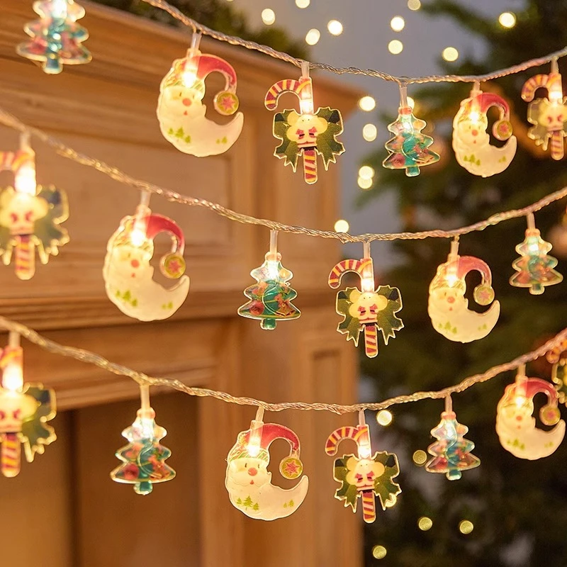 新款圣诞节装饰品圣诞树亚克力卡通挂件室外场景布置墙上户外氛围