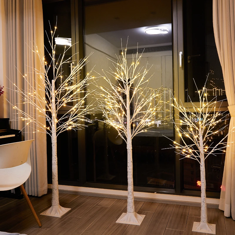白桦树装饰灯led发光满天星星灯落地氛围灯房间卧室生日场景布置