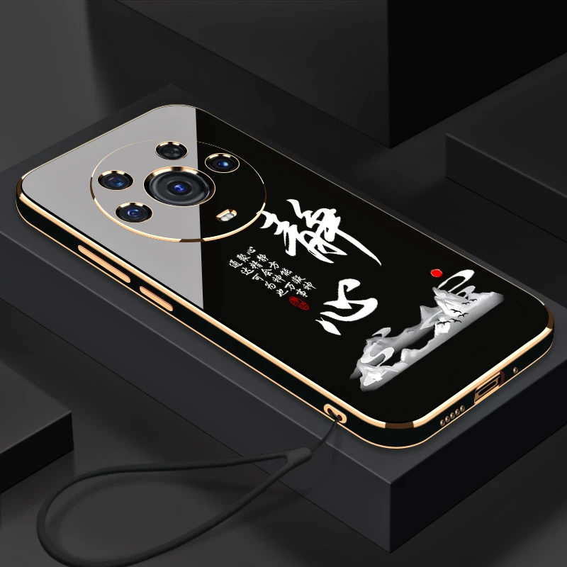 适用于电镀静心荣耀Magic3Pro手机壳全包防摔硅胶软壳【送挂绳】