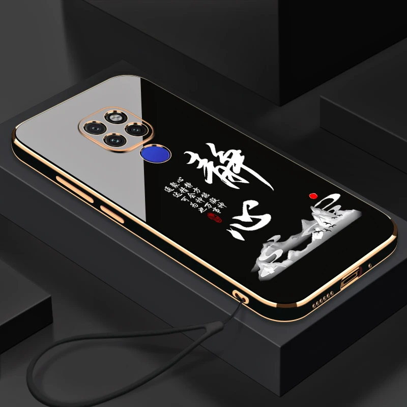 适用于电镀静心华为Mate20x手机壳全包防摔硅胶软壳【送挂绳】
