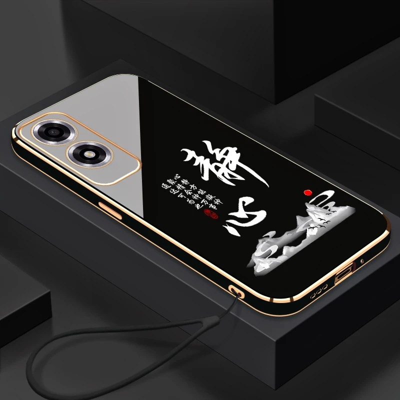 适用于电镀静心OPPOA2X手机壳全包防摔硅胶软壳【送挂绳】