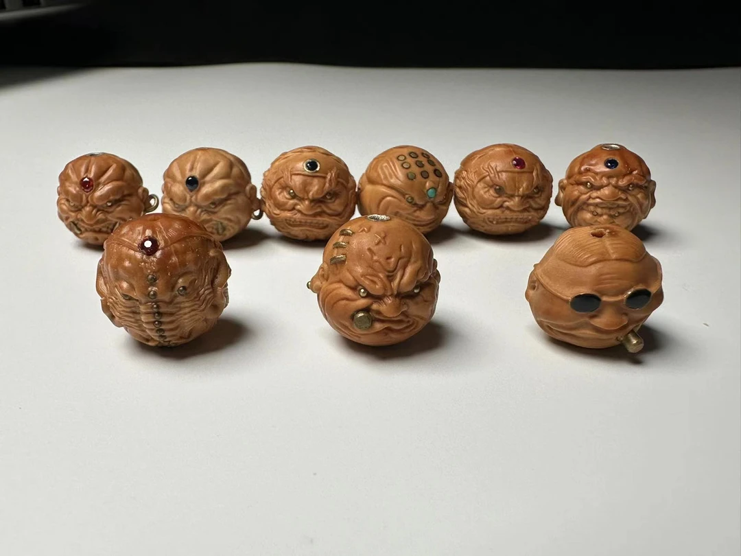 猴头镶嵌雕刻单子任发其一