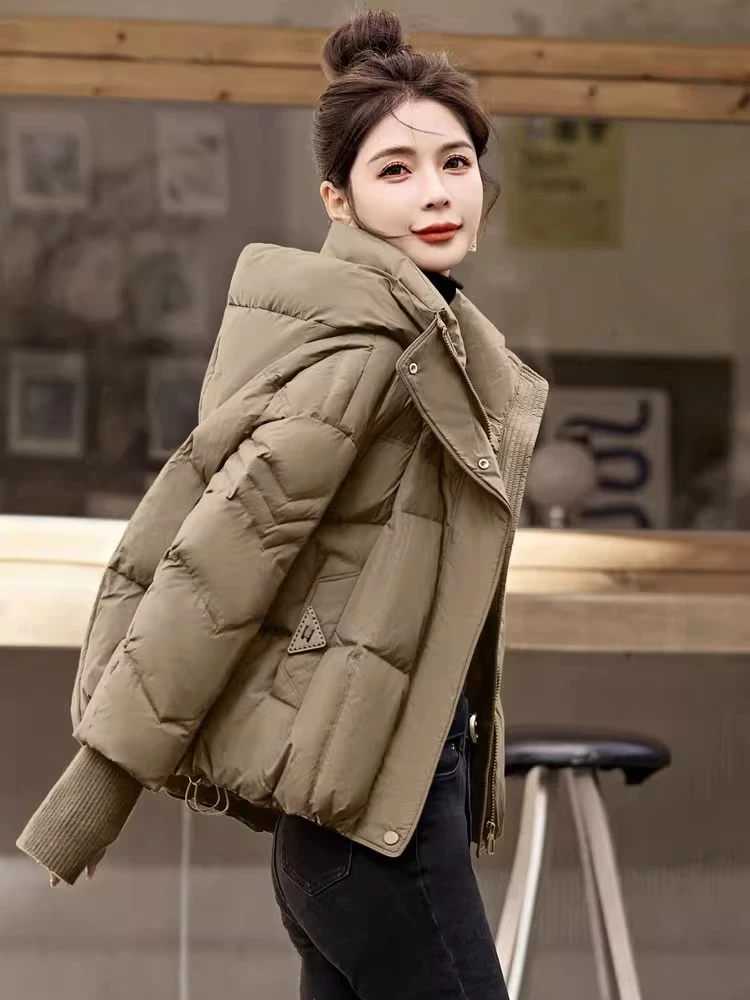 高级感超好看短款棉服女冬季2025新款时尚洋气欧货面包服外套