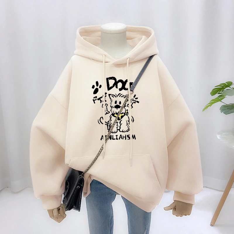 美式复古卫衣女春秋2024新款爆款大码女装宽松慵懒风加厚外套上衣