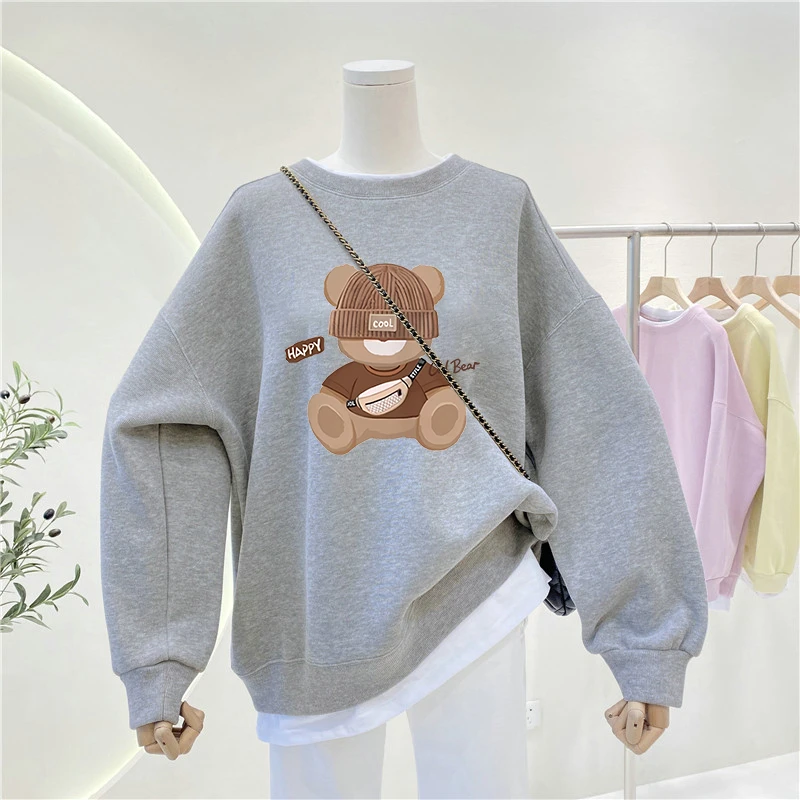 假两件卫衣女2024秋冬季新款加绒加厚大码女装胖mm长袖上衣外套潮