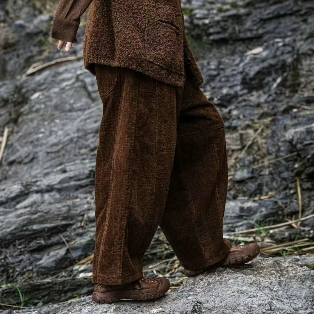 疯子原创08391灯芯绒棉裤