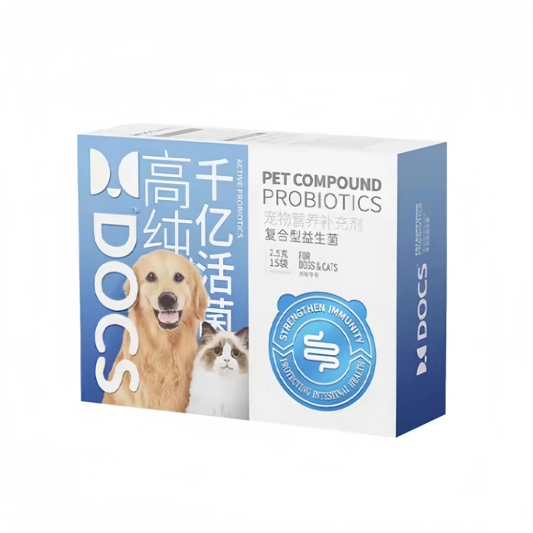 多可仕宠物益生菌猫咪专用狗狗调理肠胃宝腹泻呕吐软便犬15袋/盒