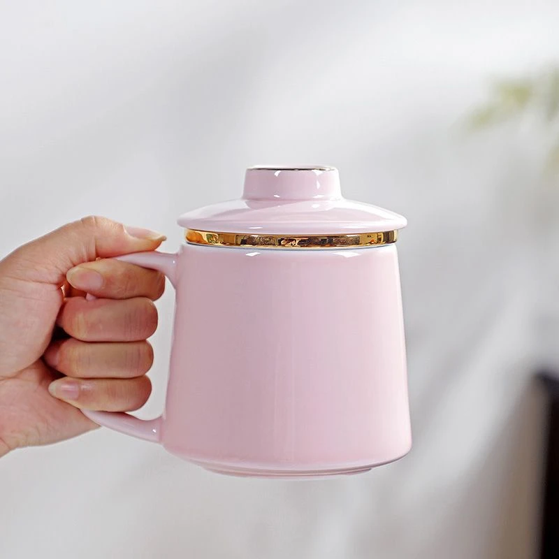 过滤茶杯泡茶杯马克杯茶水分离杯办公室茶水杯喝水杯茶具办公杯