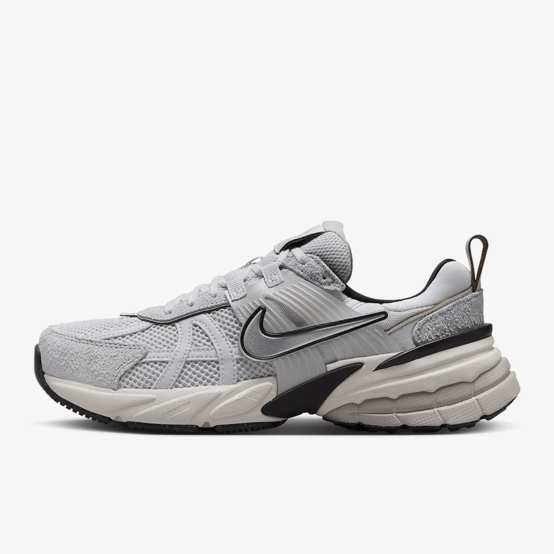 Nikev2kRun灰色纺织鞋面橡胶底防滑透气轻便低帮休闲鞋FN6703-002