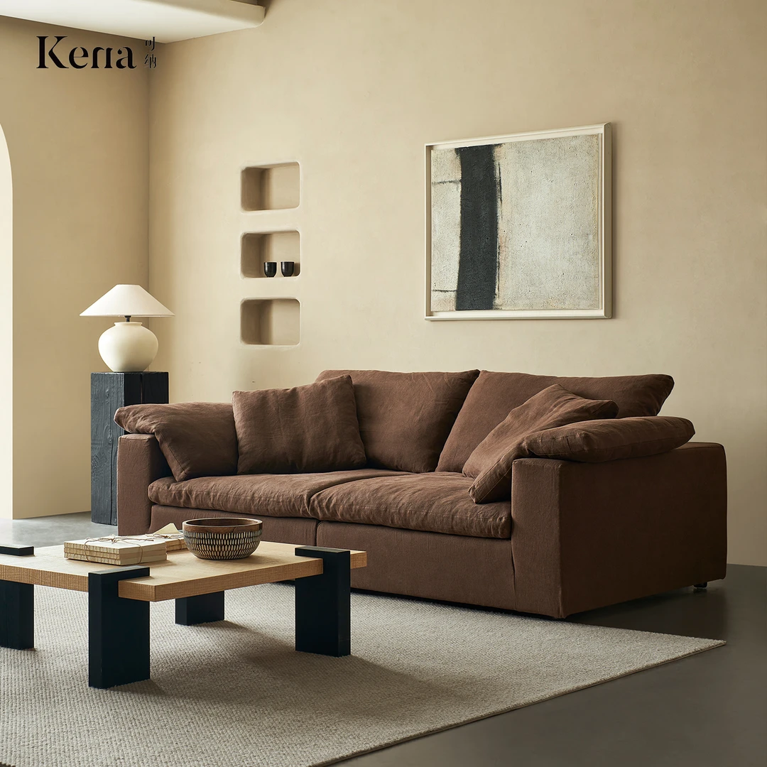 Kena可纳/cloud云沙发设计师豆腐块模块亚麻布艺可拆洗组合Z