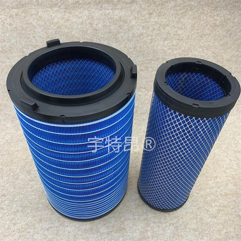 宇特昂PU2844福田欧曼空气滤芯 K2844空气滤清器 带卡扣