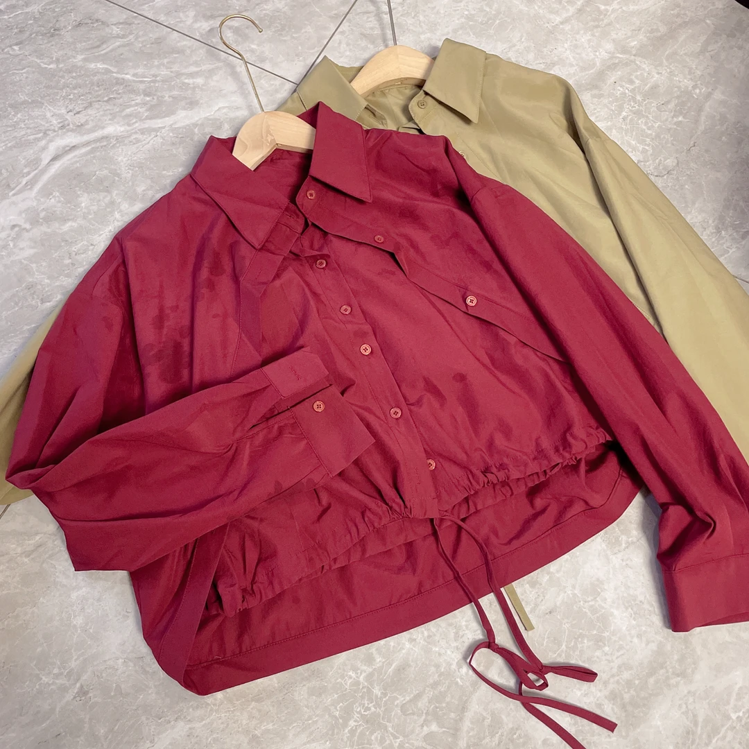 【丽姐家】2024新款假两件衬衣6390