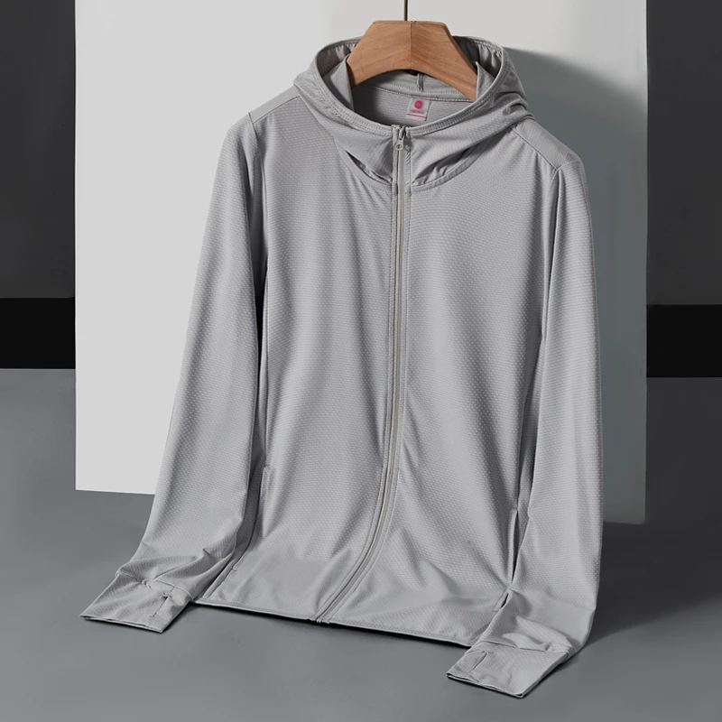 UPF50+防晒衣女防紫外线透气冰丝长袖防晒服男超薄防晒衫夏皮肤衣