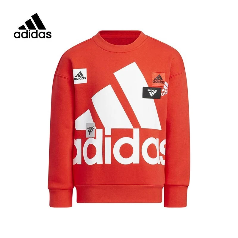 Adidas/阿迪达斯 儿童加绒保暖运动休闲套头卫衣 HM5202