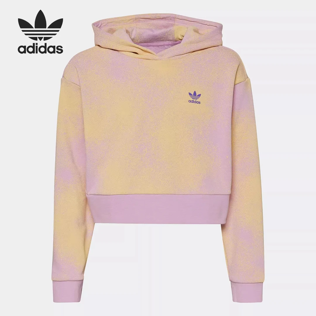 Adidas/阿迪达斯 亲子三叶草运休闲连帽长袖运动卫衣 HK2942