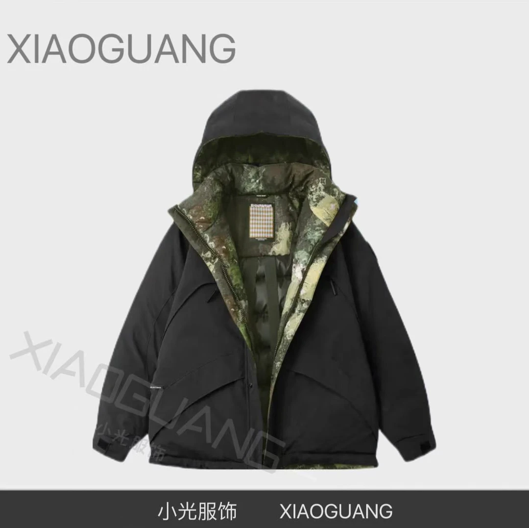 *黑#内里荒野迷彩*-*情侣工装（无水洗标）外套DM2025-非标
