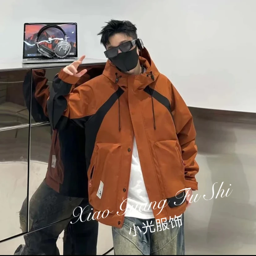 8812#潮流杭州设小众计师户外休闲工装夹克百搭外套