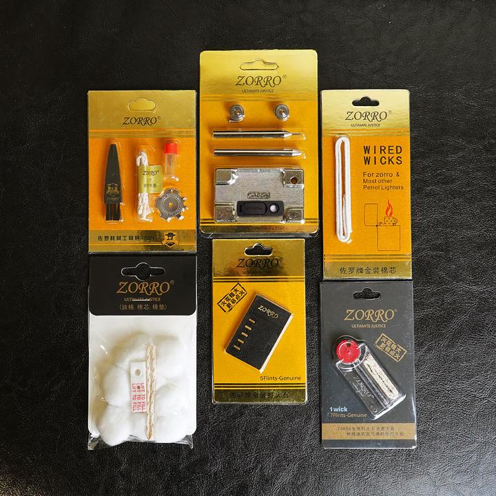 ZORRO佐罗打火机耗材棉芯工具包原装配件煤油打火机省油垫