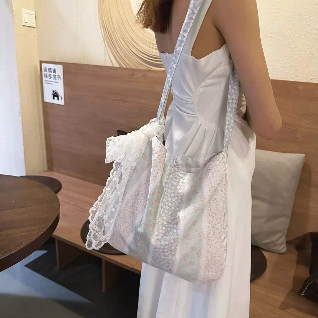 法式夏季时尚碎花小众百搭单肩包腋下大容量ins网红小清新斜挎包