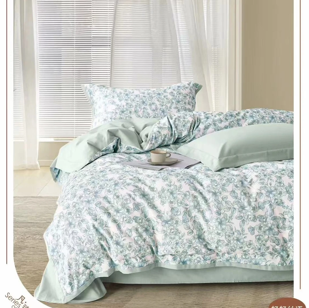 英子家纺-纯棉订制-高支高密超柔磨绒系列－轻轻私语－A B版