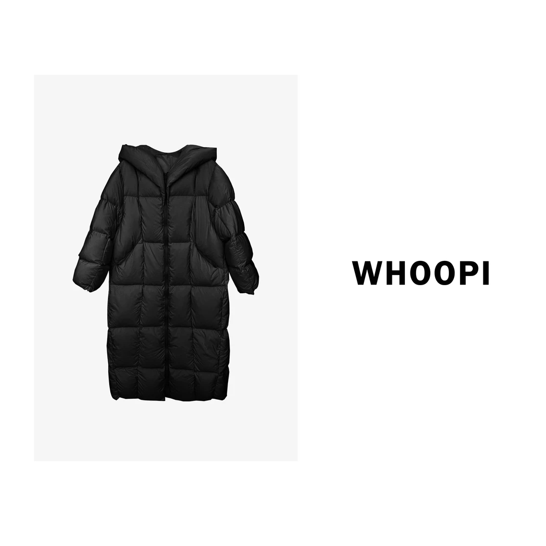 【Whoopi】【云朵泡芙】360克充绒超柔羽绒服云朵零压长款羽绒服