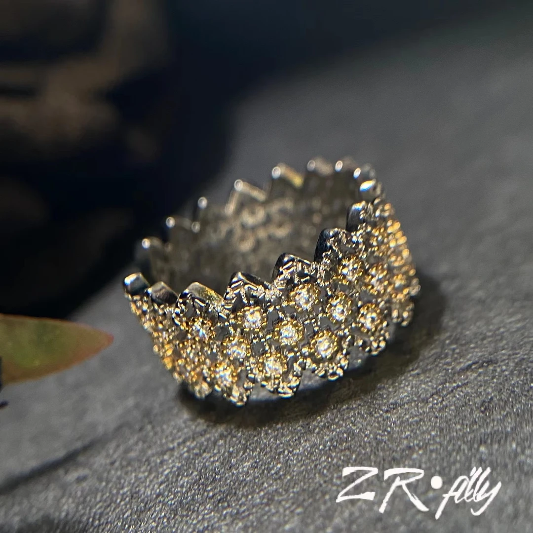 ZR filly 铜合金合成锆石戒指 气质轻奢时尚703