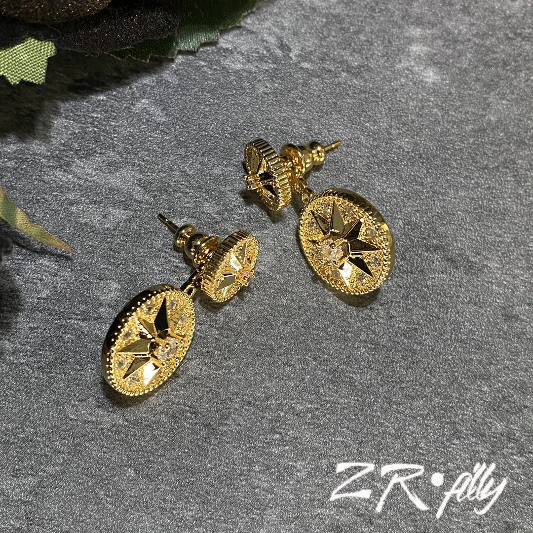 ZR filly 铜合金耳饰 时尚轻奢耳饰1112