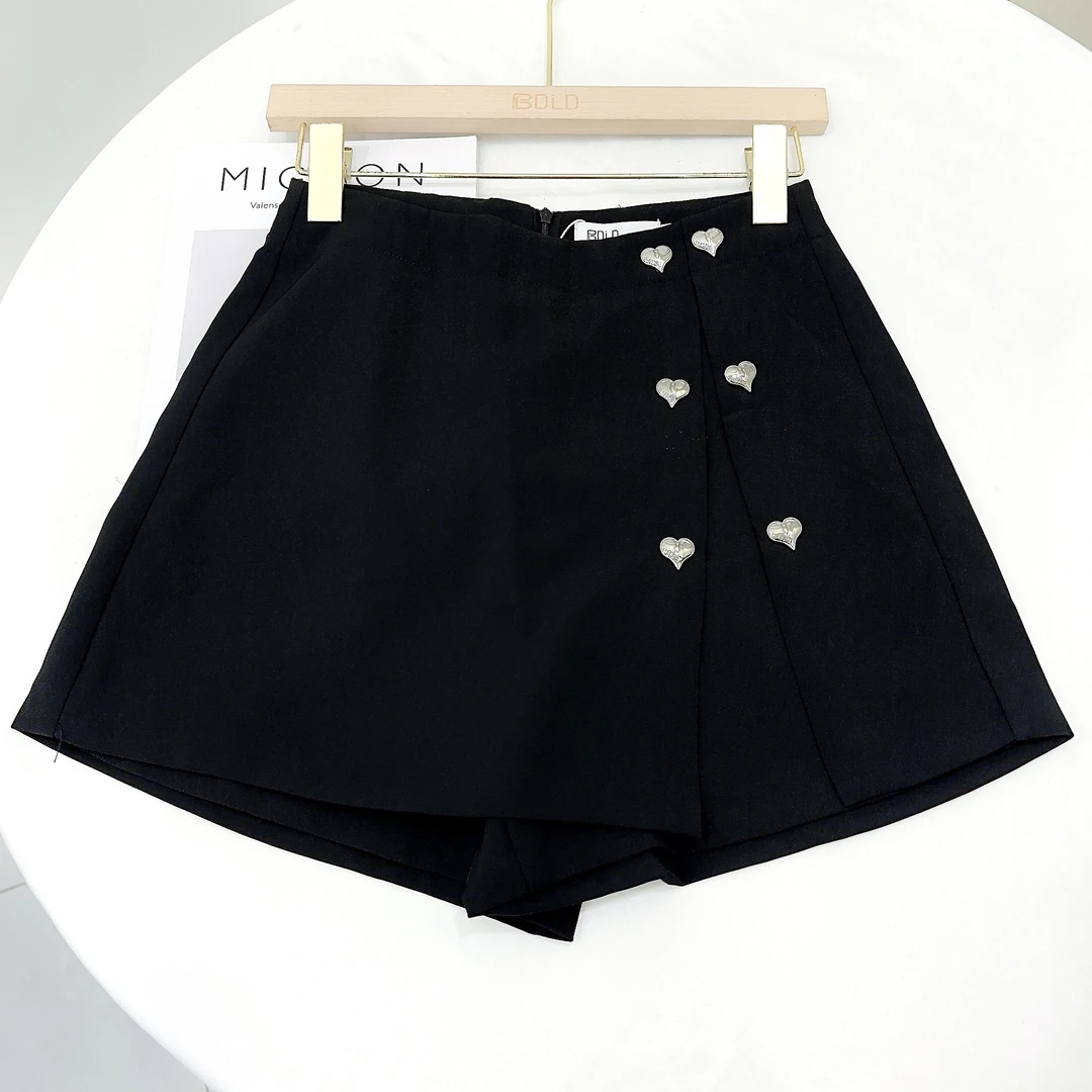 2025春季新款时尚百搭新颖设计感高腰显瘦裙裤