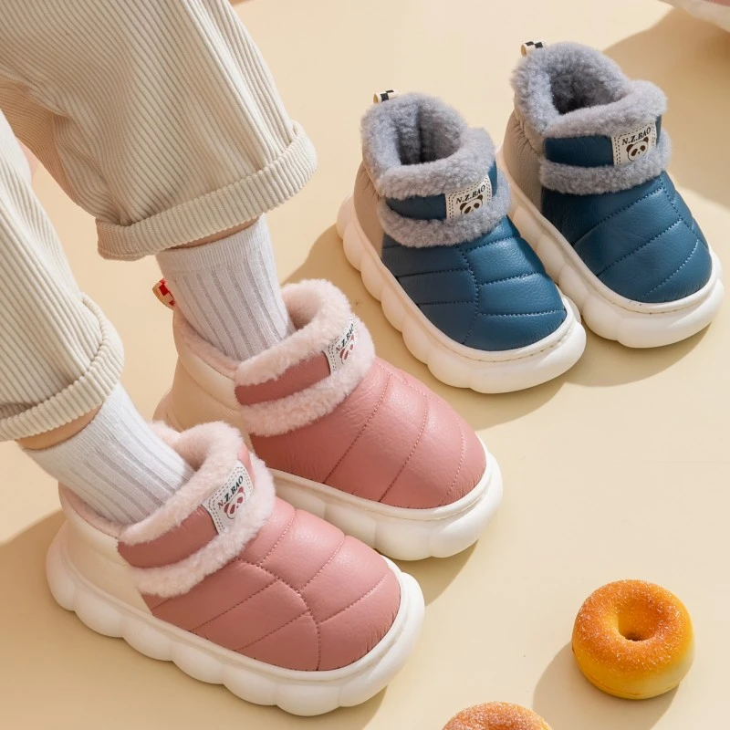 2024冬新款亲子款男童女童保暖宝宝雪地靴防滑儿童棉鞋