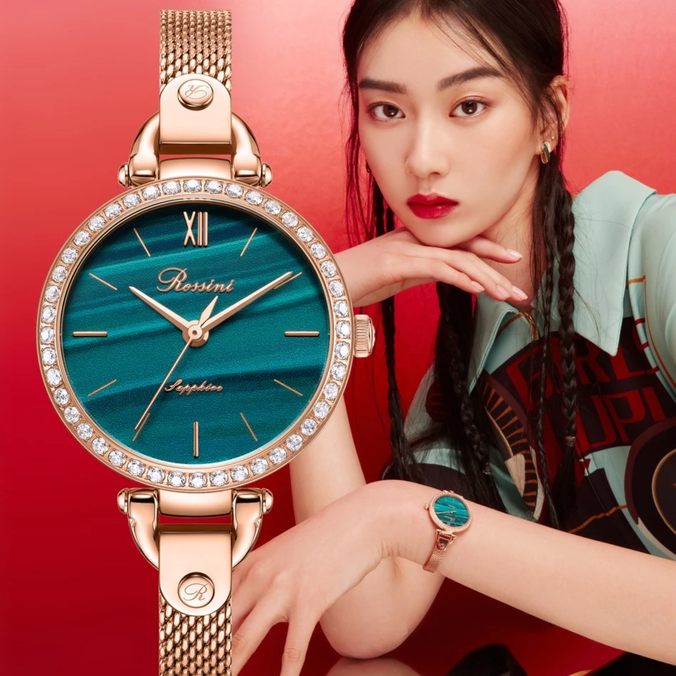 复古小绿表 手镯表 时尚石英女表 519898罗西尼