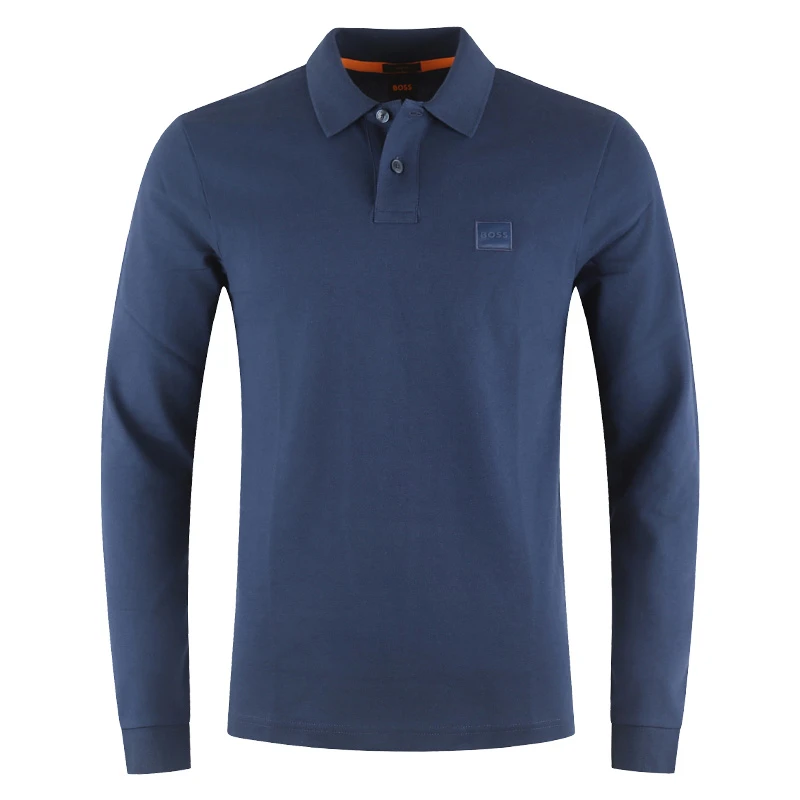 HUGO BOSS/雨果博斯 男士休闲翻领长袖POLOT恤衫 50507704