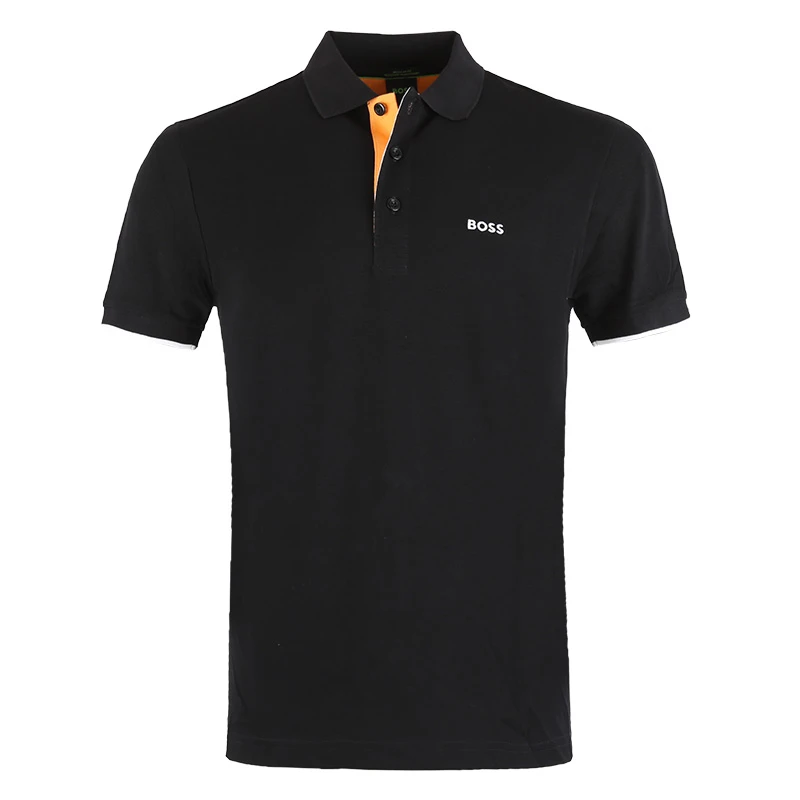 HUGO BOSS/雨果博斯 男士logo纯色短袖POLO衫 50476925
