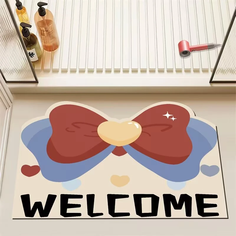 硅胶地垫进门入户门吸水防滑家用卧室脚垫卫生间门口门垫厨房地垫