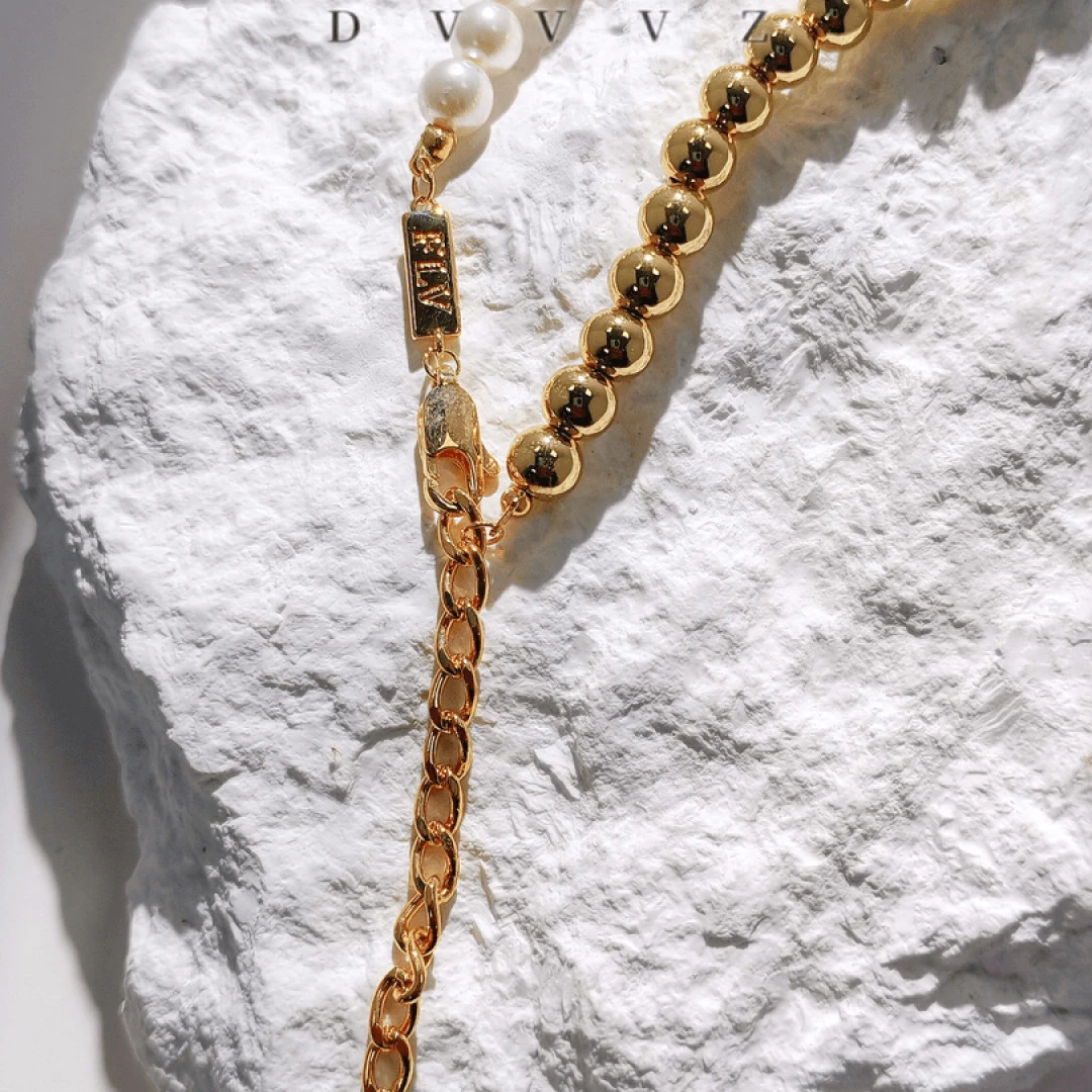 铜合金项链 【HevinStudio】原创晨曦露珠精致百搭高级感项链X015