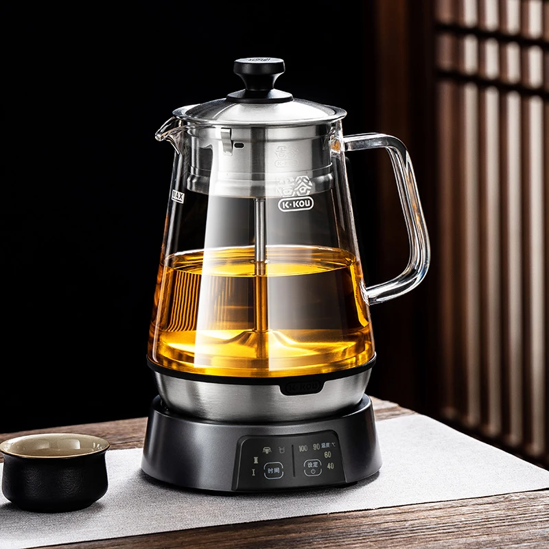 吉谷煮茶壶玻璃全自动蒸汽养生壶耐热白茶烧水壶泡茶专用智能保温
