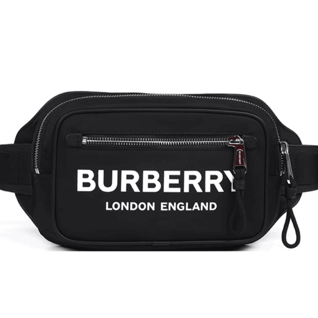 95新 BURBERRY/博柏利 巴宝莉黑色胸包/M275/赠钥匙扣