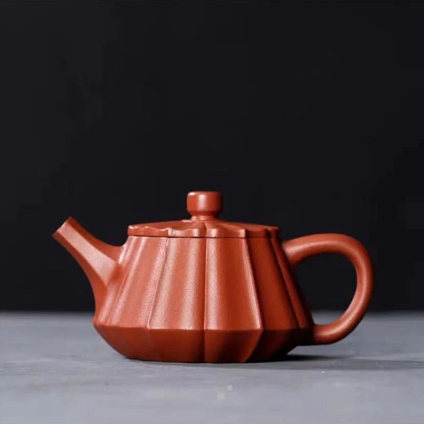 （曾建全老师）紫砂原矿手工可旋转石瓢壶功夫泡茶茶具150CC
