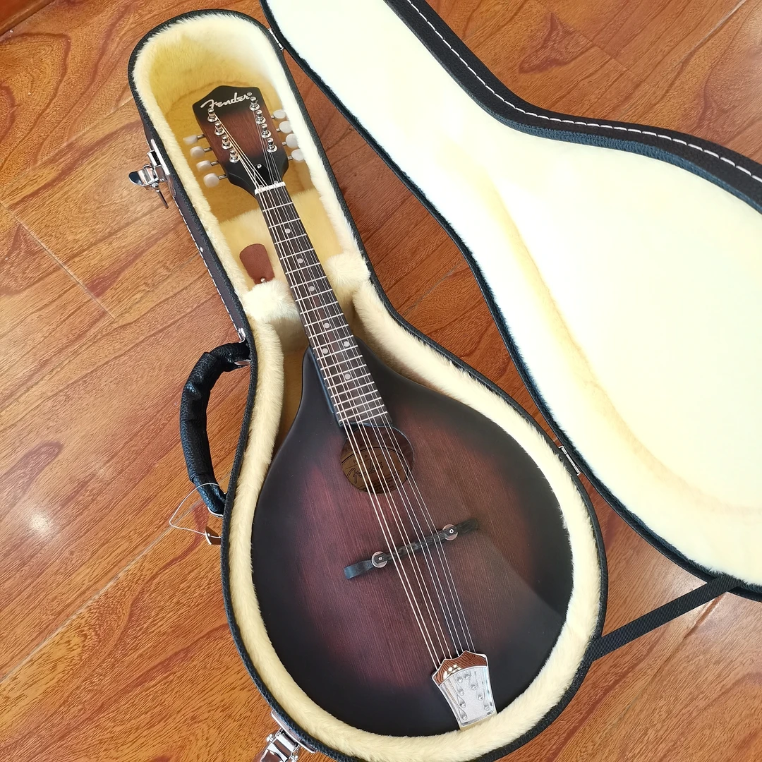 Fender加厚全单A型曼陀铃（带琴箱）
