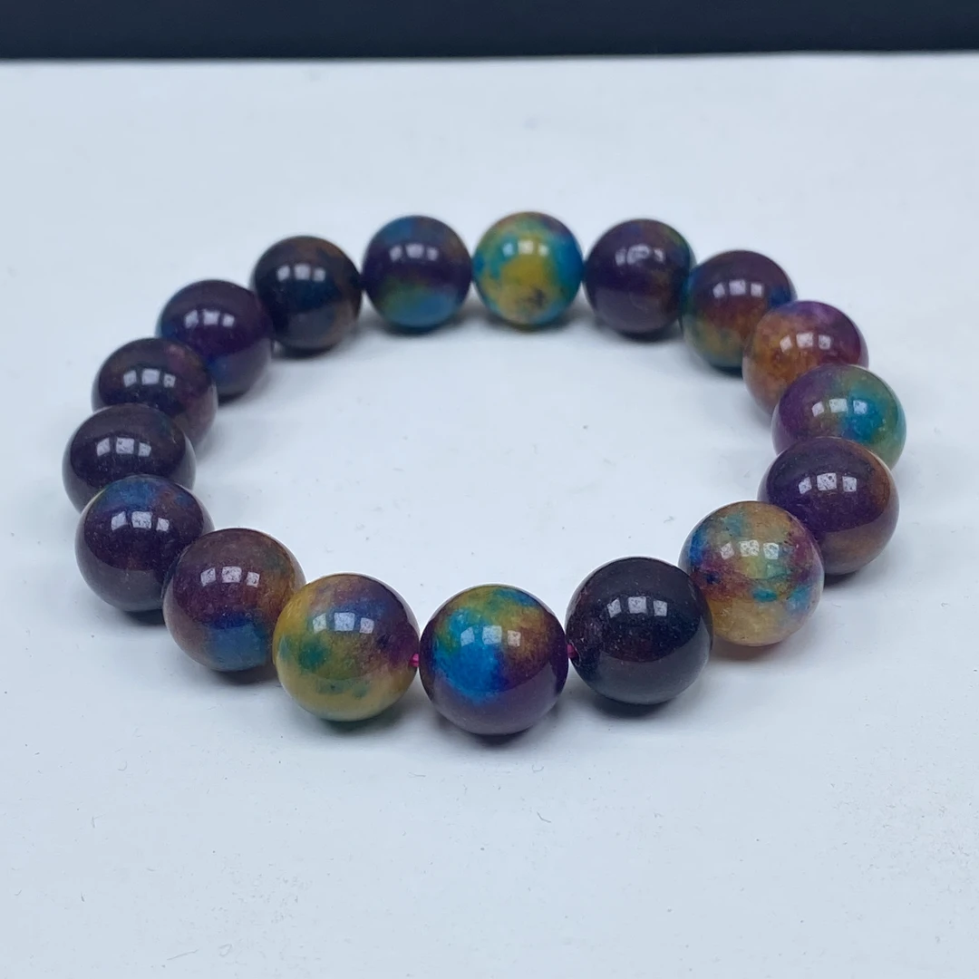 285号精品彩花苏手串12mm多样性发一件