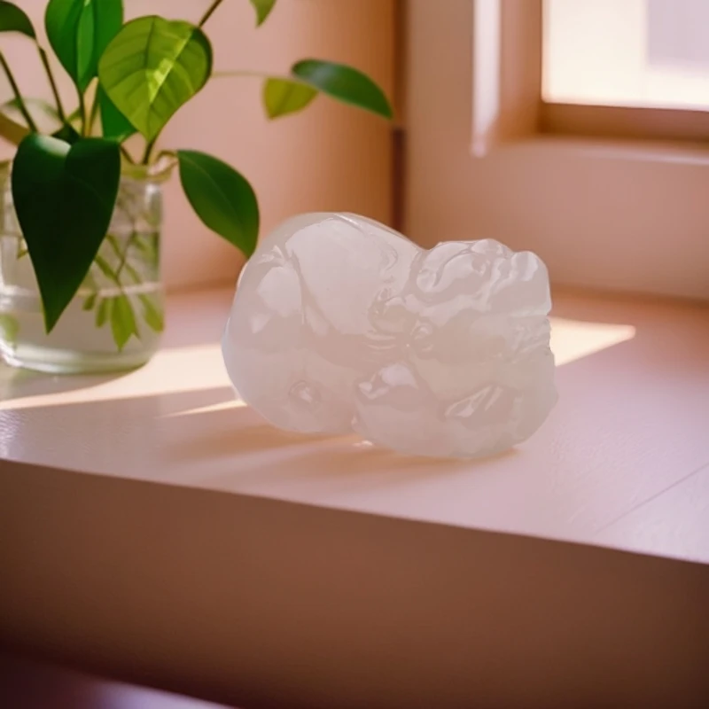 526号天然高品质藕粉貔貅吊坠多样性发一件