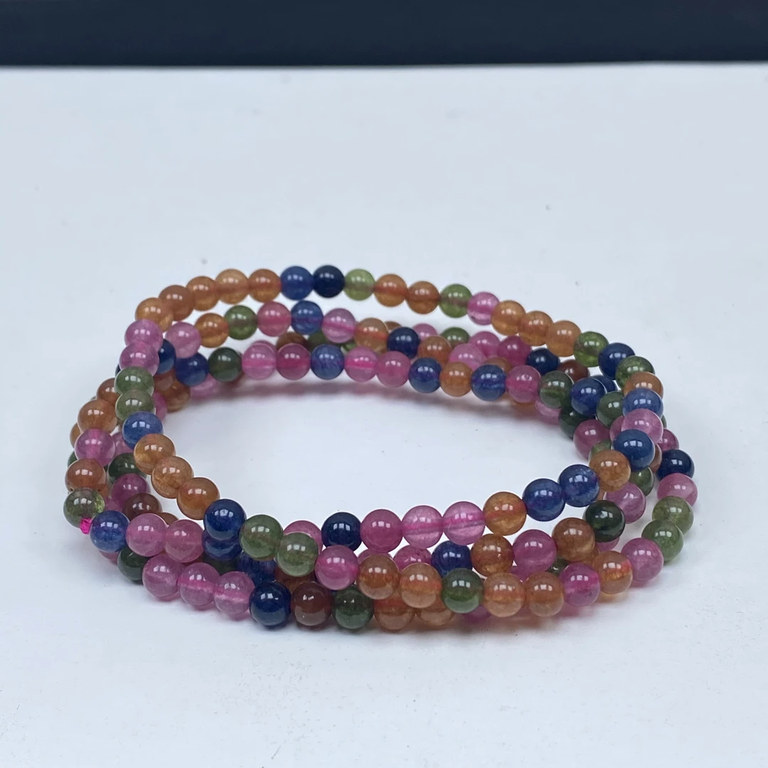 过年25403号精品高货尚彩虹碧多圈手链4mm多样性发一件