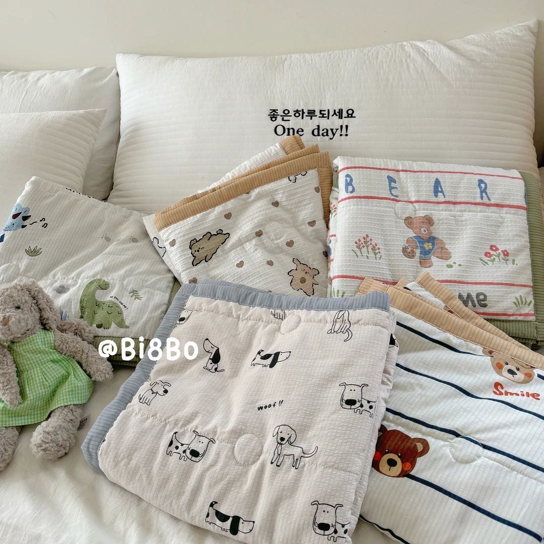 bi8bo夏季新款儿童A类夏凉被亲肤可爱幼儿园清凉被宝宝夏被30666