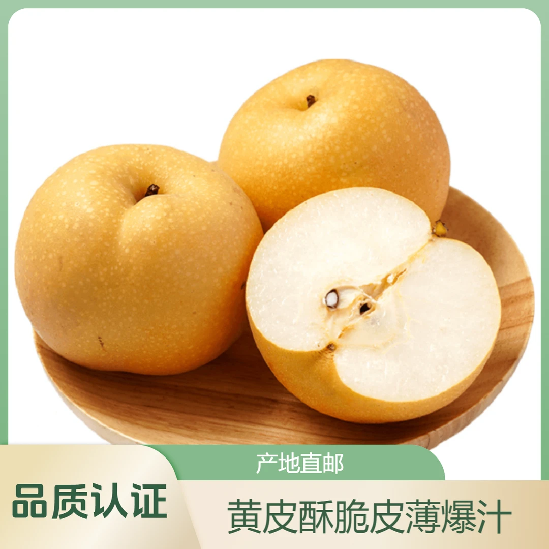 【正宗秋月梨 】黄皮酥脆爽脆皮薄 爆汁产地发货 包邮
