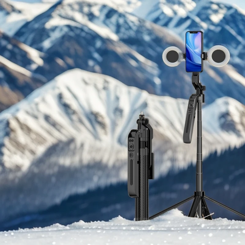 【新版臻享】2024新一体式AI智能跟拍云台四轴防抖人体识别拍照神器