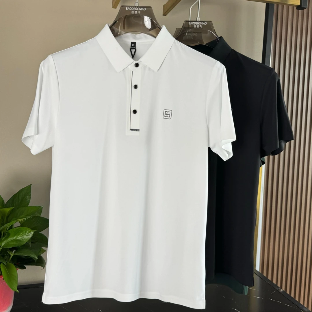 夏季男士柔软亲肤弹力无痕休闲翻领polo衫(2929)