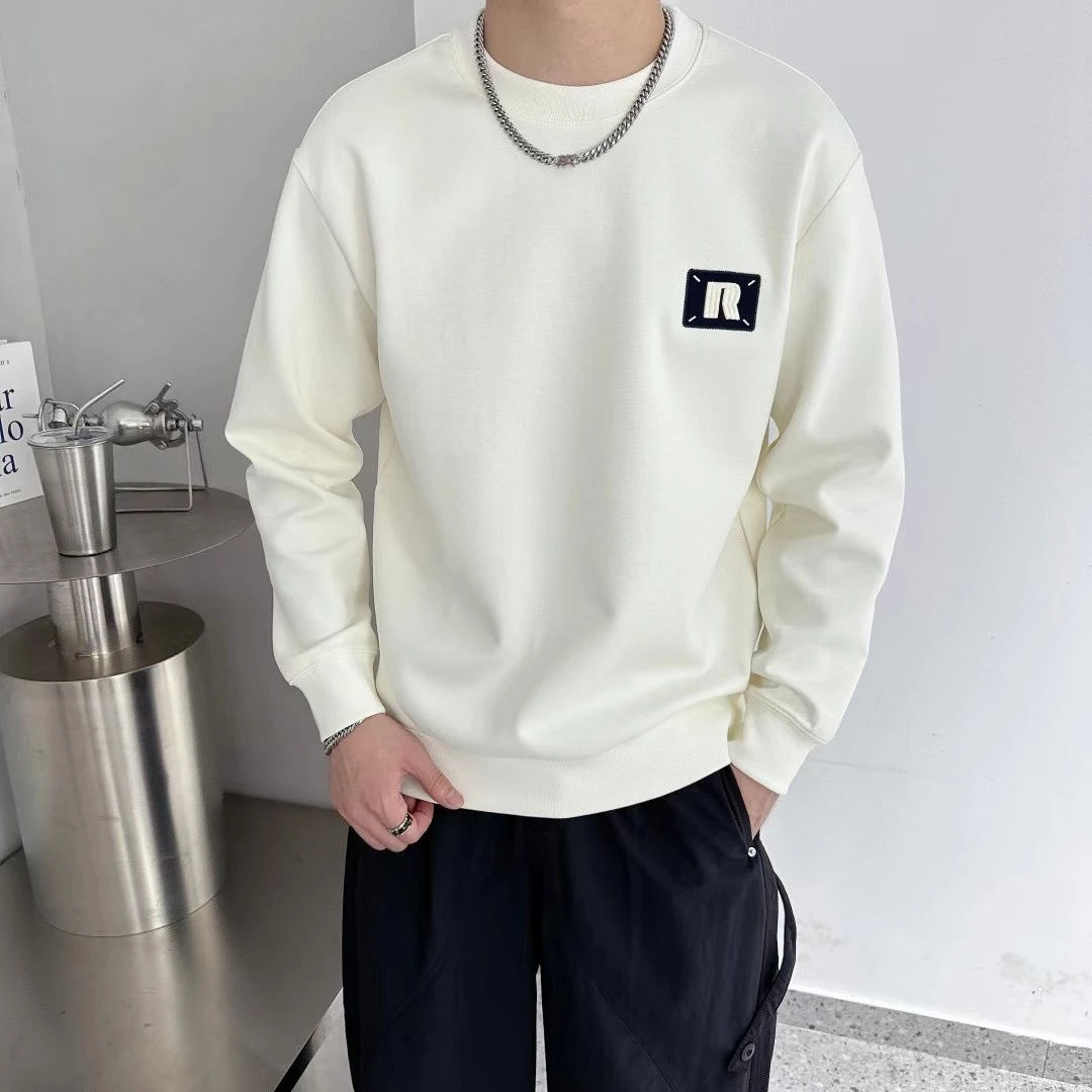 男士长袖百搭T潮流简约