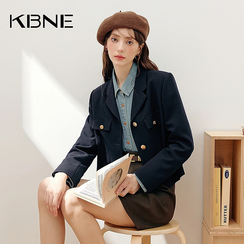 KBNE西装外套女轻奢气质职业女装高级感2025秋季新款学院风小西装
